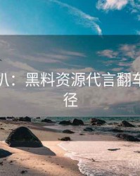 独家深扒：黑料资源代言翻车传播路径