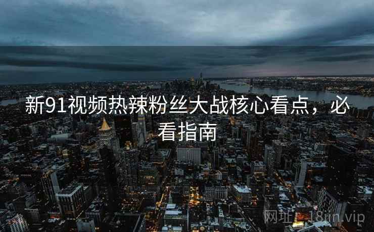 新91视频热辣粉丝大战核心看点，必看指南