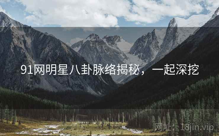91网明星八卦脉络揭秘，一起深挖