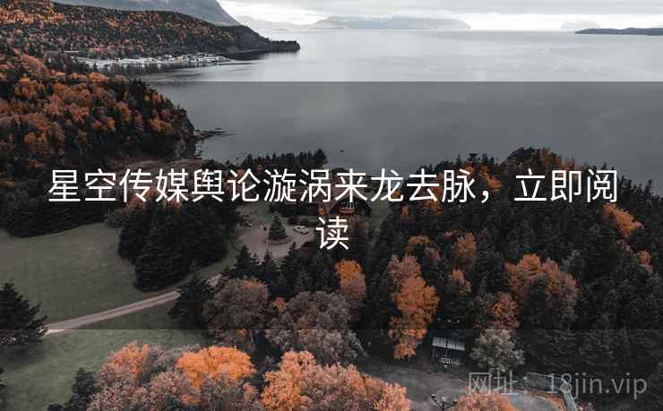 星空传媒舆论漩涡来龙去脉，立即阅读